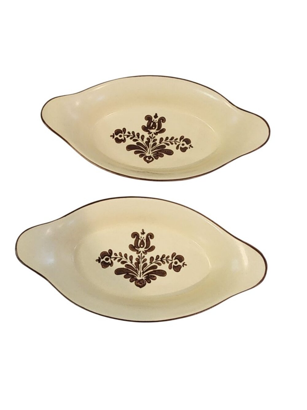 Vintage Pfaltzgraff Village Pattern Au Gratin 22 oz - Set of 2